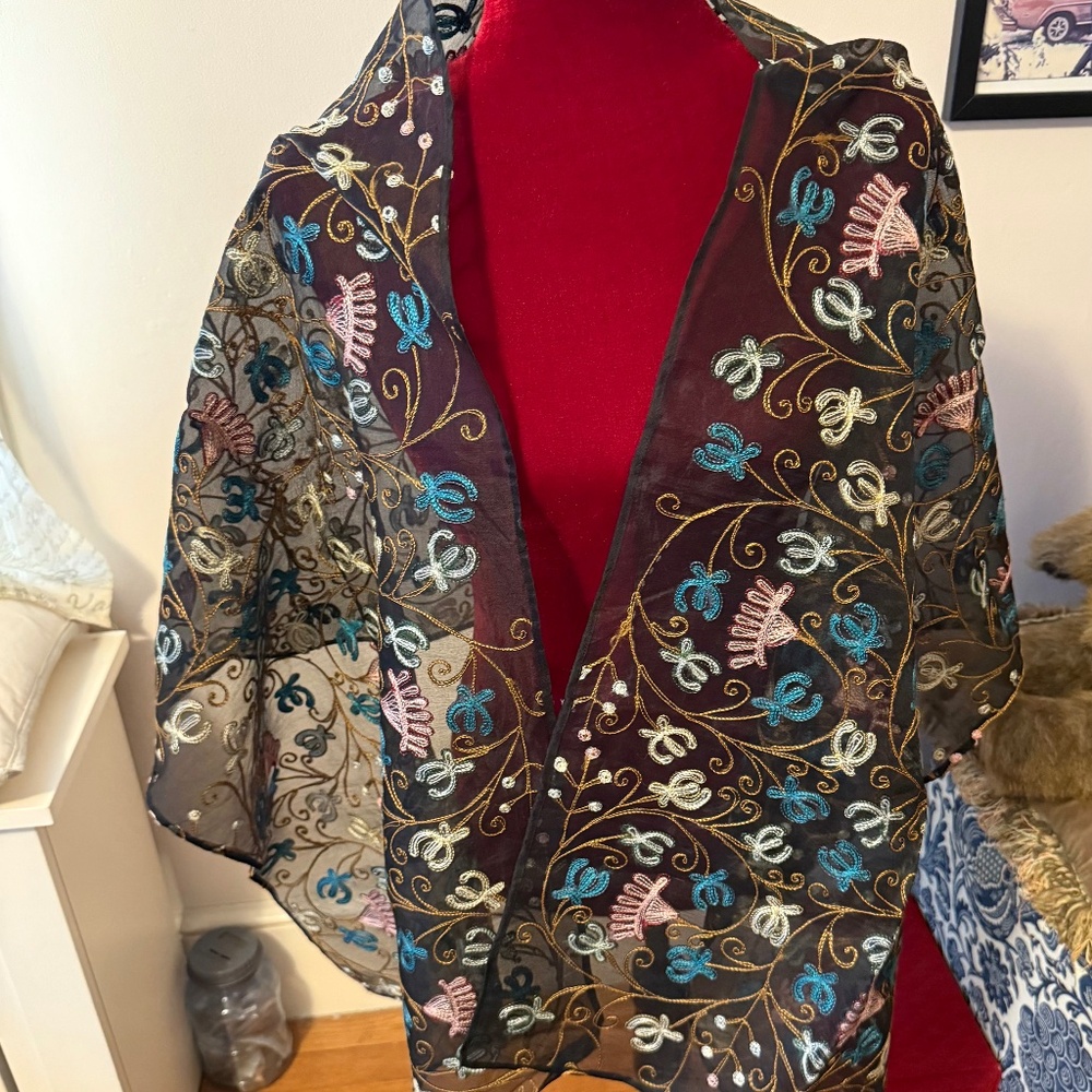 Bindya Lulla Embroidered Scarf
